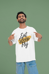 Eat Sleep Fly  Oversized T-Shirt