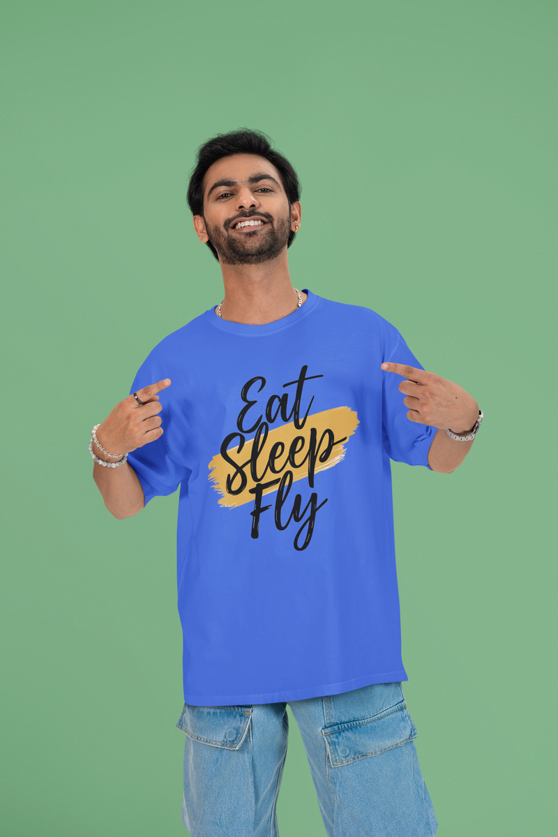 Eat Sleep Fly  Oversized T-Shirt