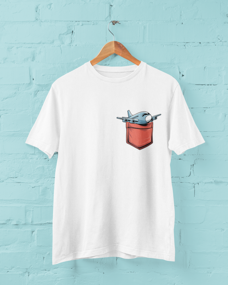 Plane in Pocket T-Shirt