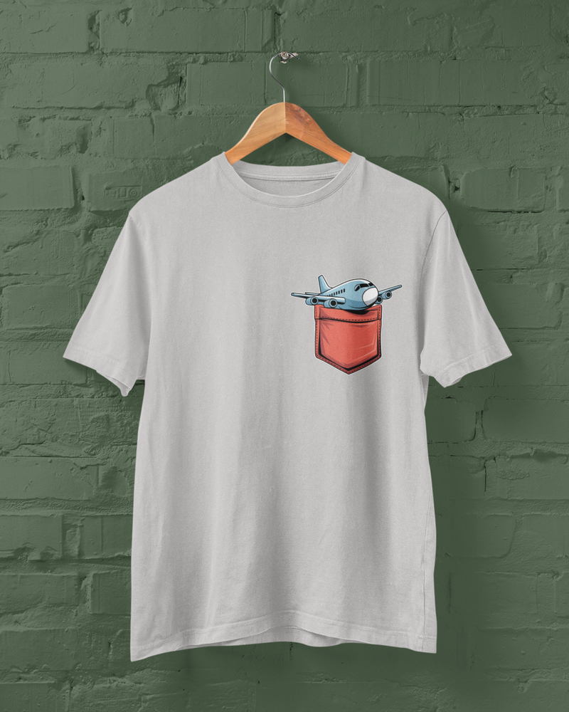 Plane in Pocket T-Shirt