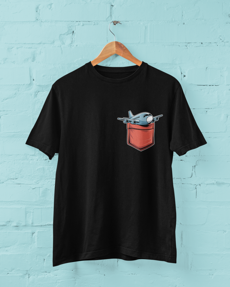 Plane in Pocket T-Shirt