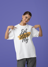 Eat Sleep Fly  Oversized T-Shirt