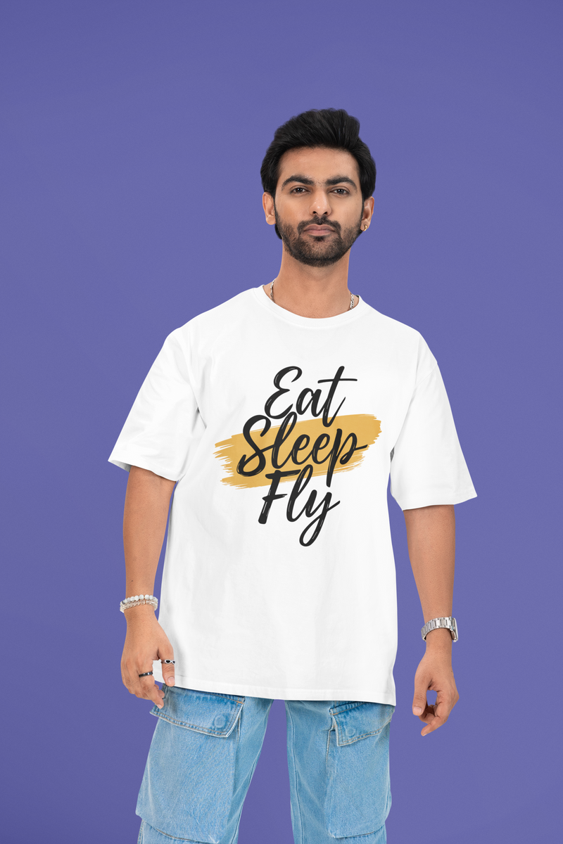 Eat Sleep Fly  Oversized T-Shirt