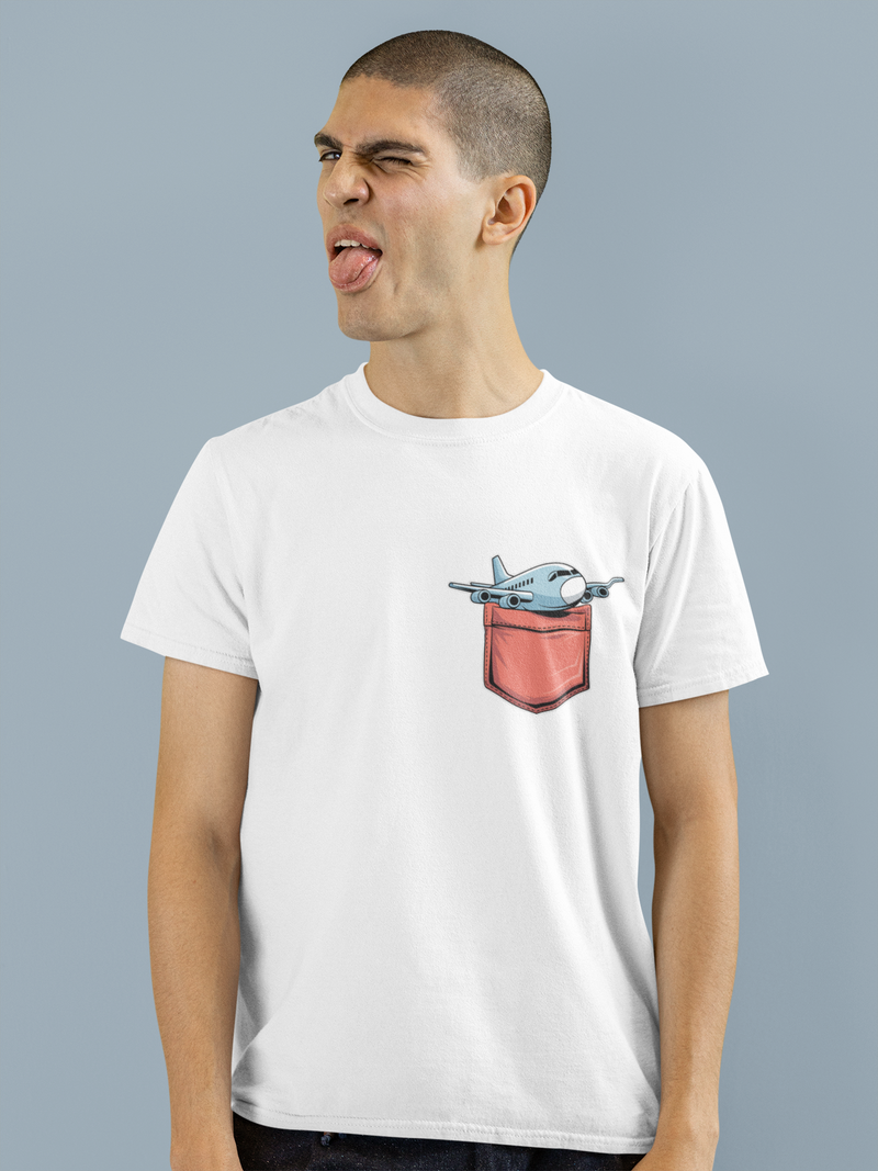 Plane in Pocket T-Shirt