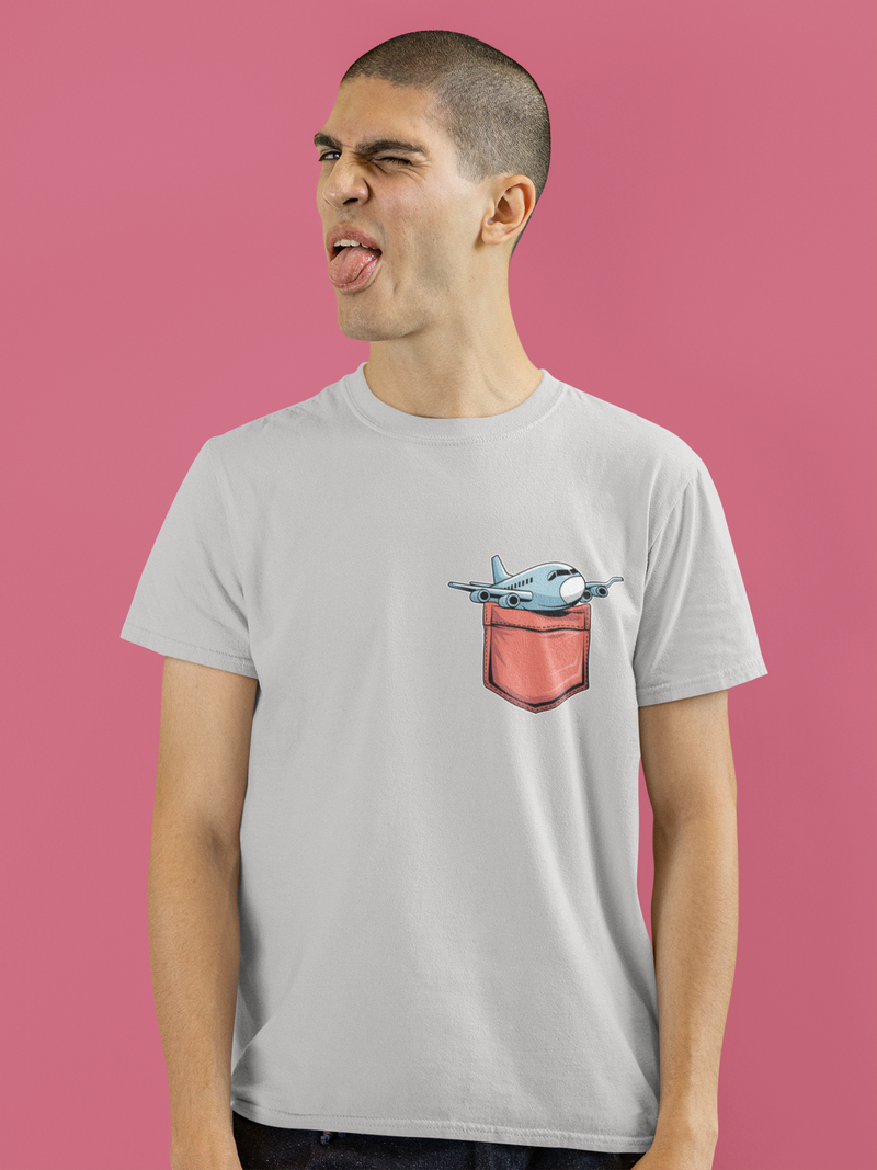 Plane in Pocket T-Shirt