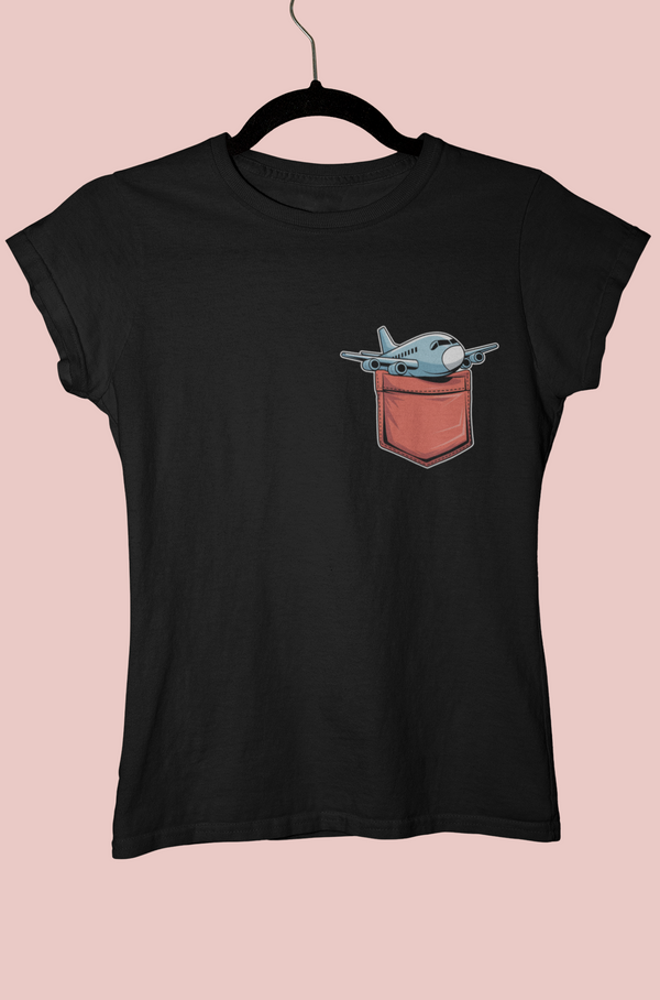 Plane in Pocket T-Shirt